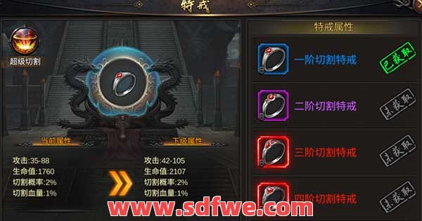 晋升切割伤害后的明显提升